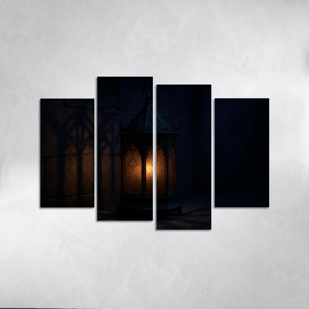 Nocturnal Reliquary Lantern oil paintings frame