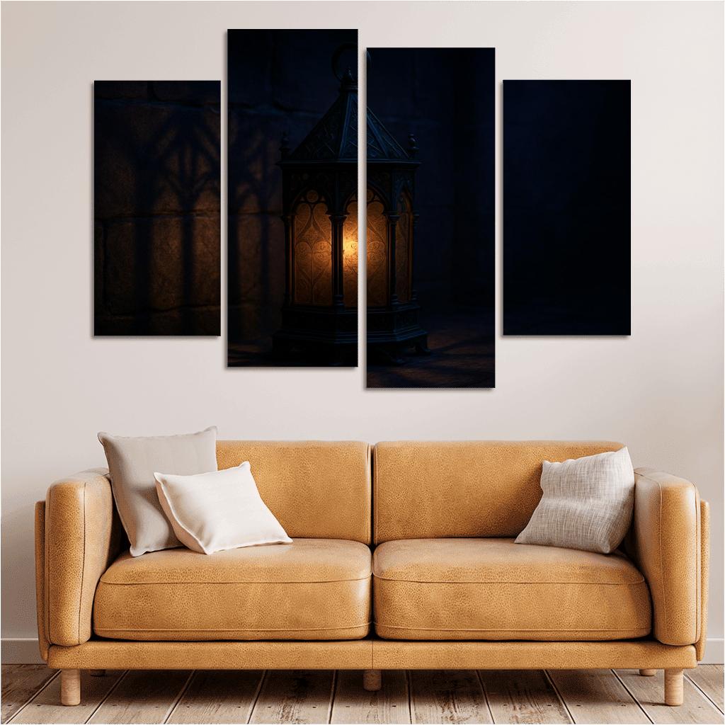 Nocturnal Reliquary Lantern oil paintings frame