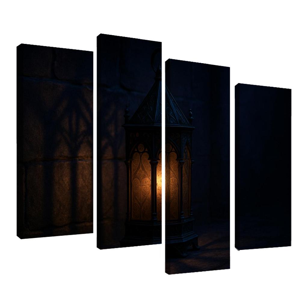 Nocturnal Reliquary Lantern oil paintings frame