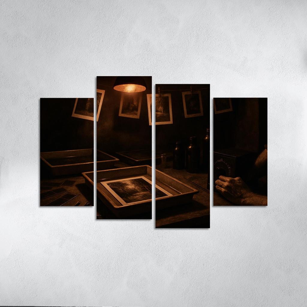 Analog Film Darkroom Craft canvas paintings frame