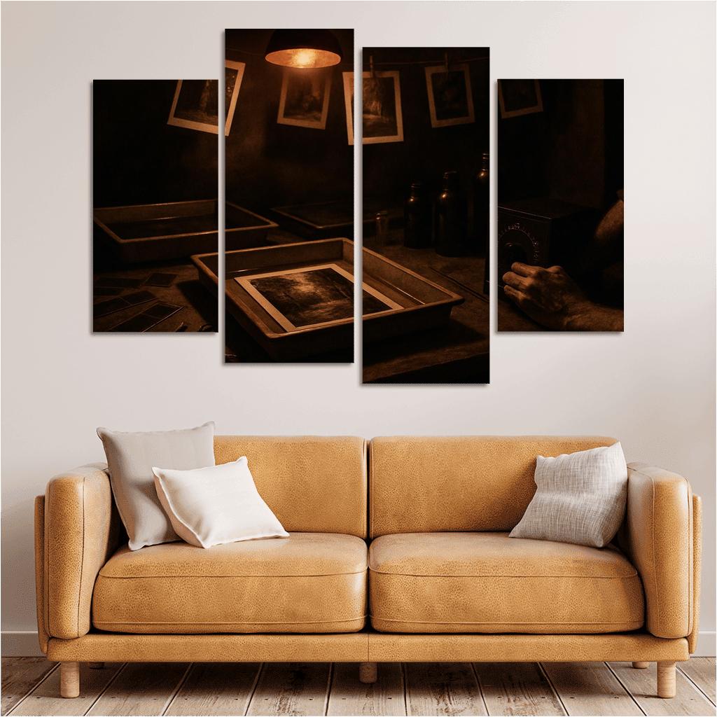 Analog Film Darkroom Craft canvas paintings frame