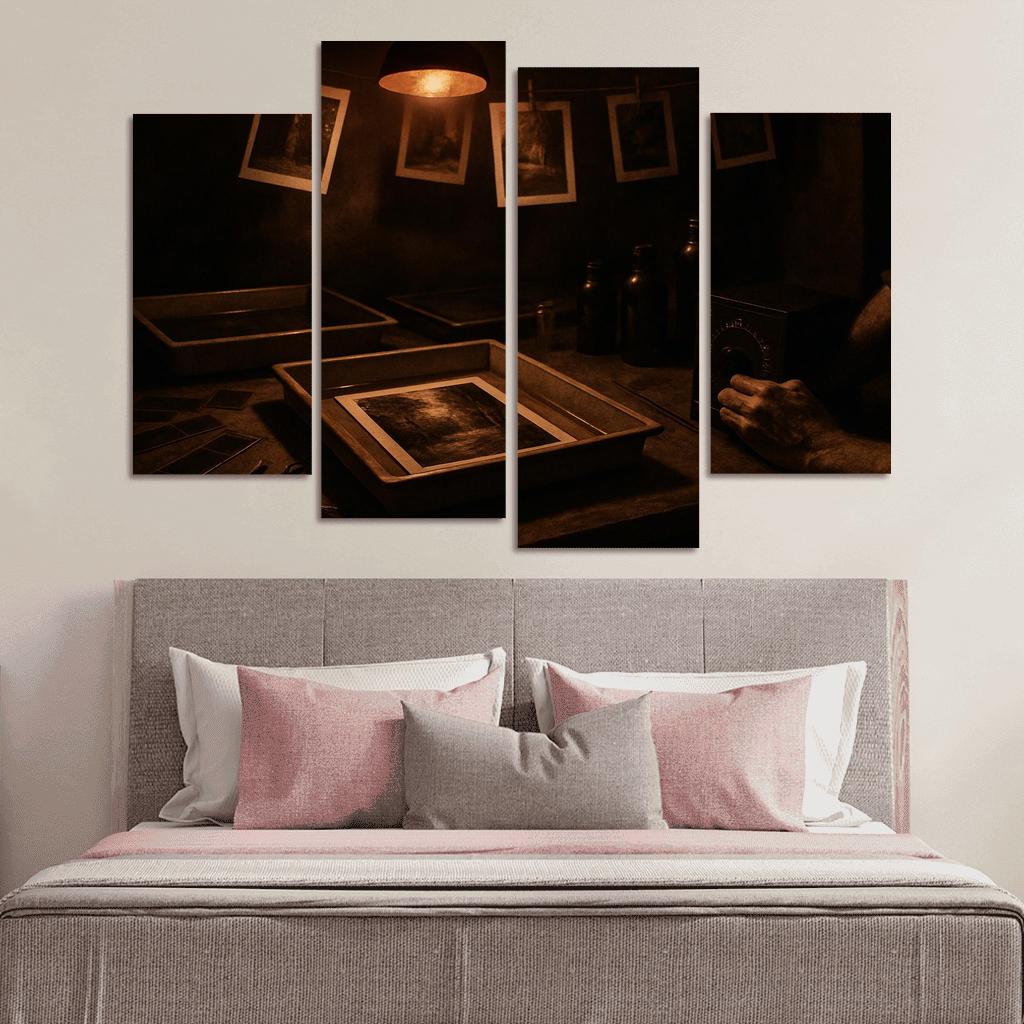 Analog Film Darkroom Craft canvas paintings frame