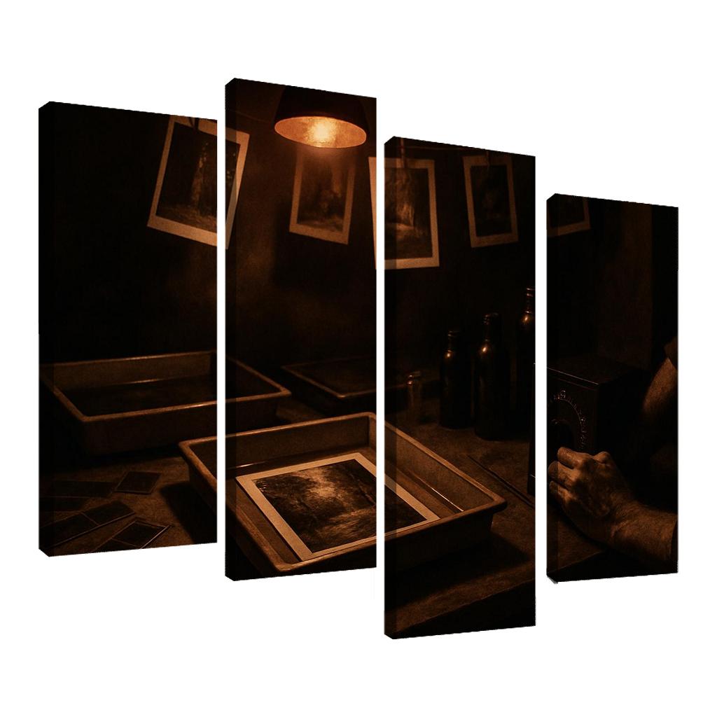 Analog Film Darkroom Craft canvas paintings frame