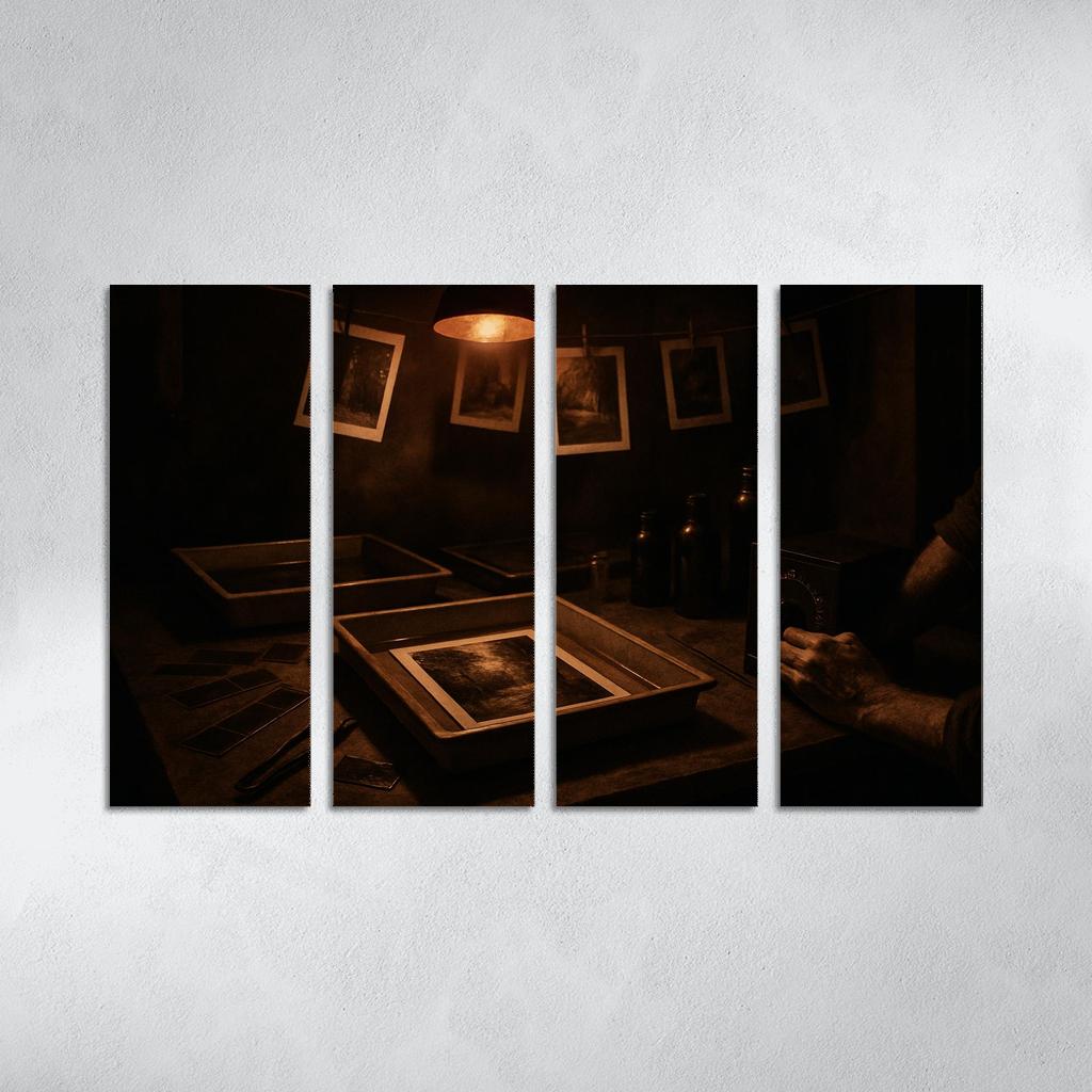 Analog Film Darkroom Craft canvas paintings frame