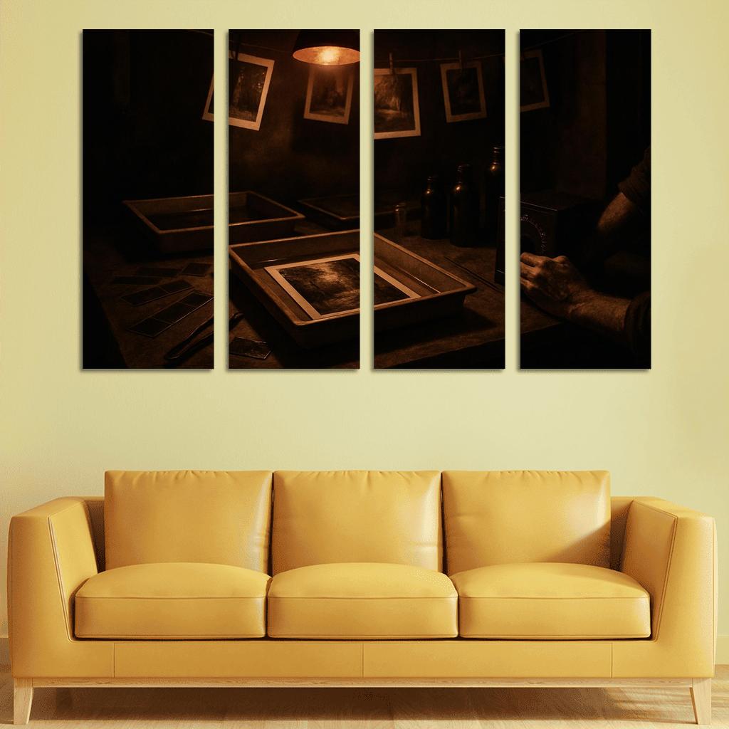 Analog Film Darkroom Craft canvas paintings frame