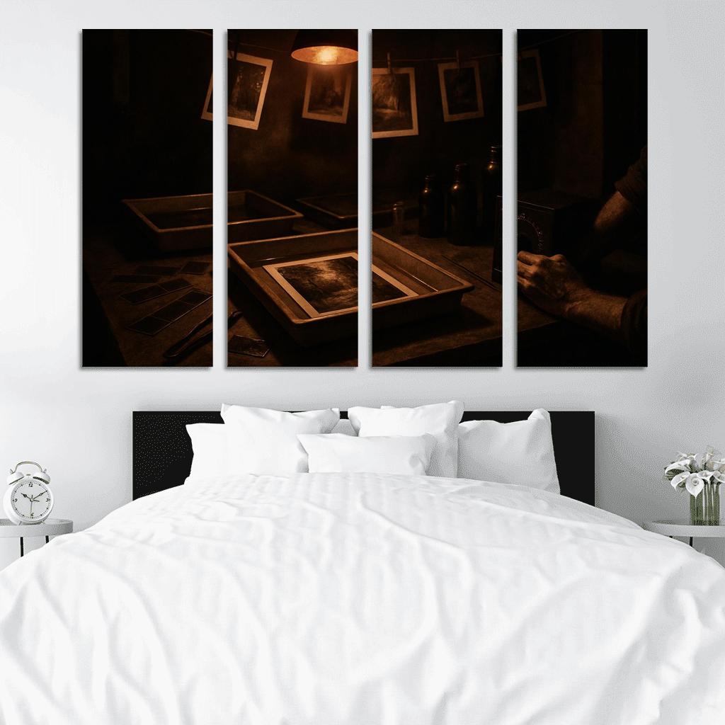 Analog Film Darkroom Craft canvas paintings frame