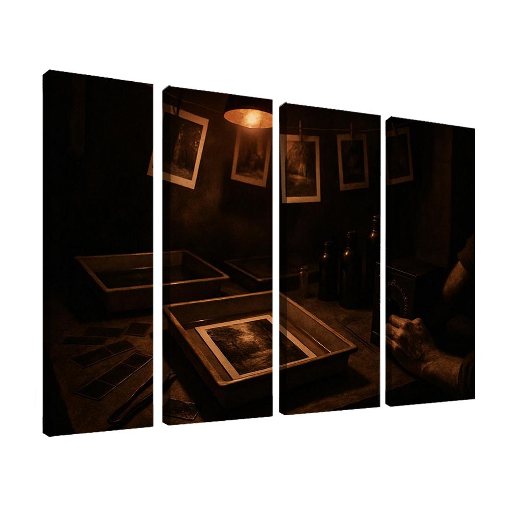 Analog Film Darkroom Craft canvas paintings frame