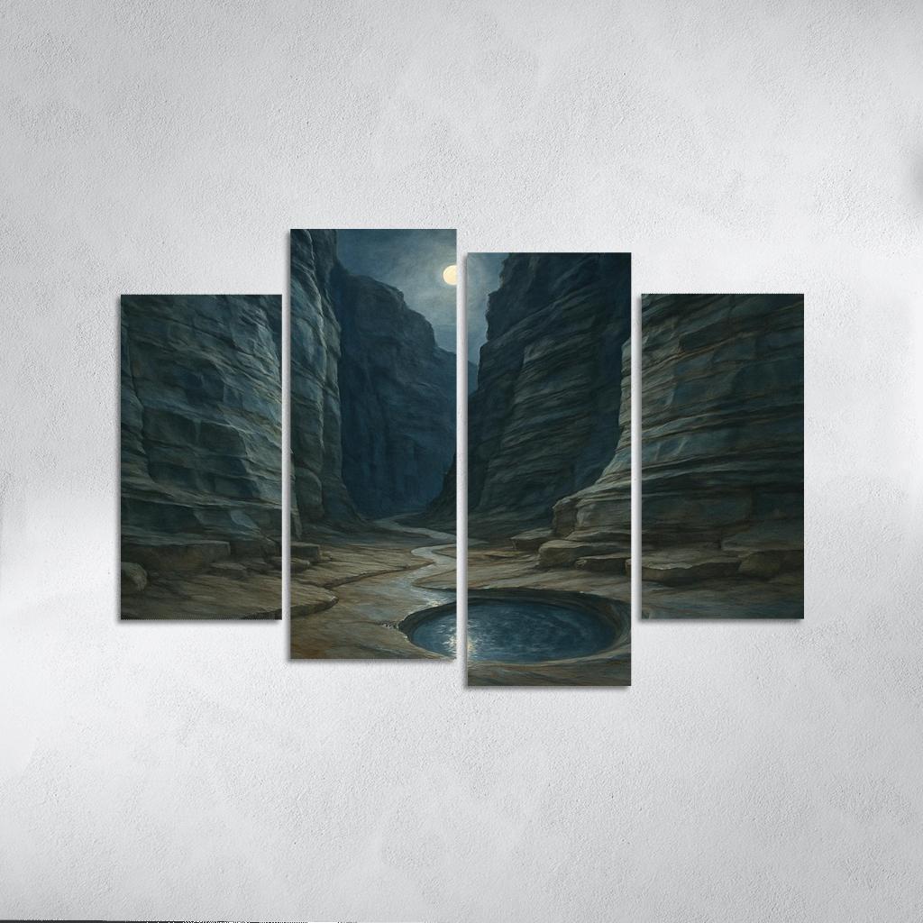 Moonlit Marble Canyon oil paintings frame