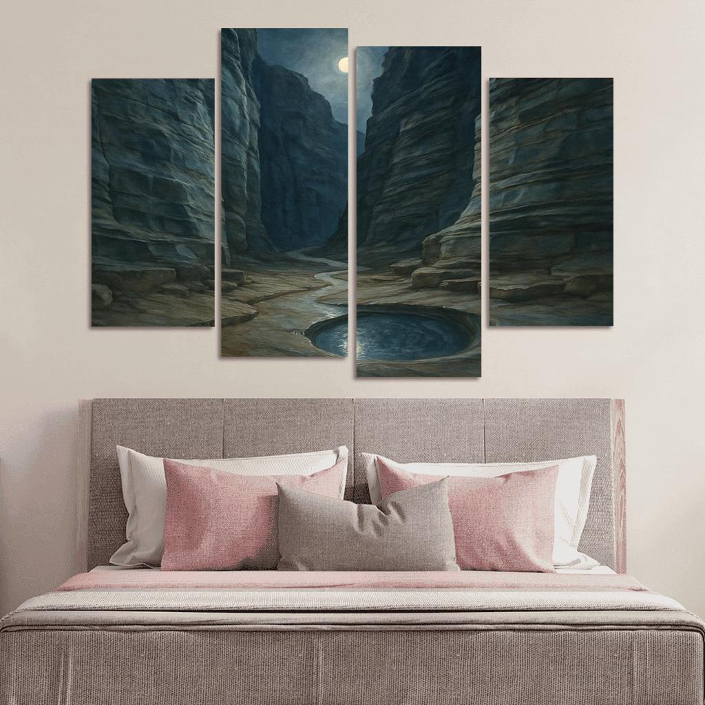 Moonlit Marble Canyon oil paintings frame