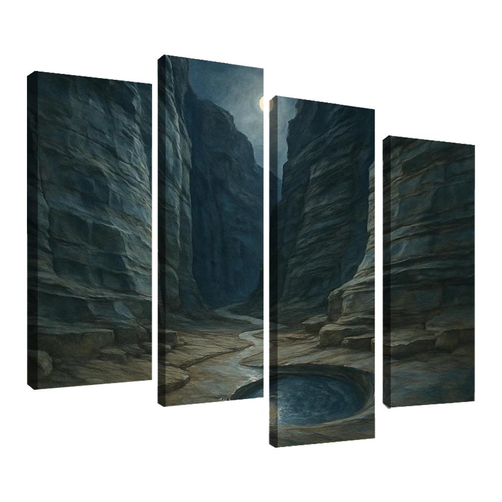 Moonlit Marble Canyon oil paintings frame