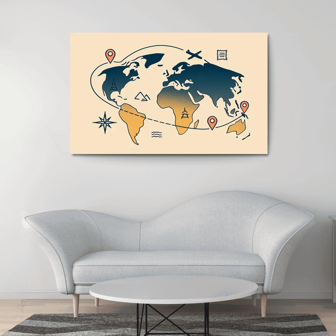 Golden Flight Currents oil paintings frame