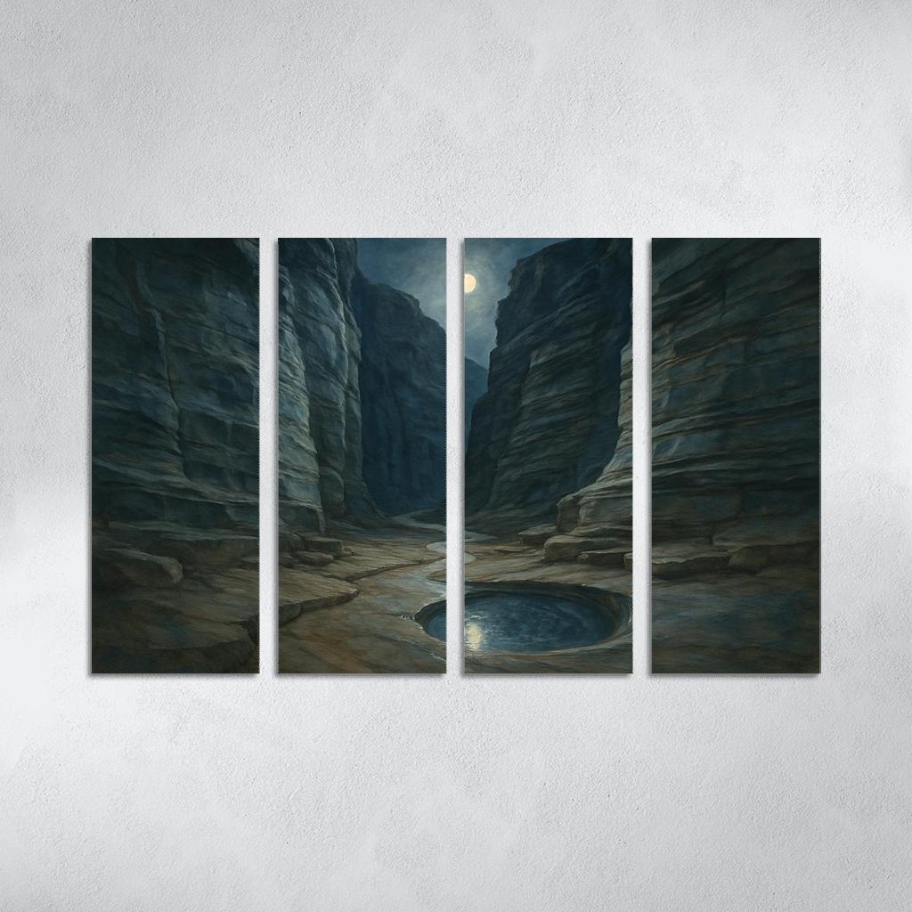 Moonlit Marble Canyon oil paintings frame