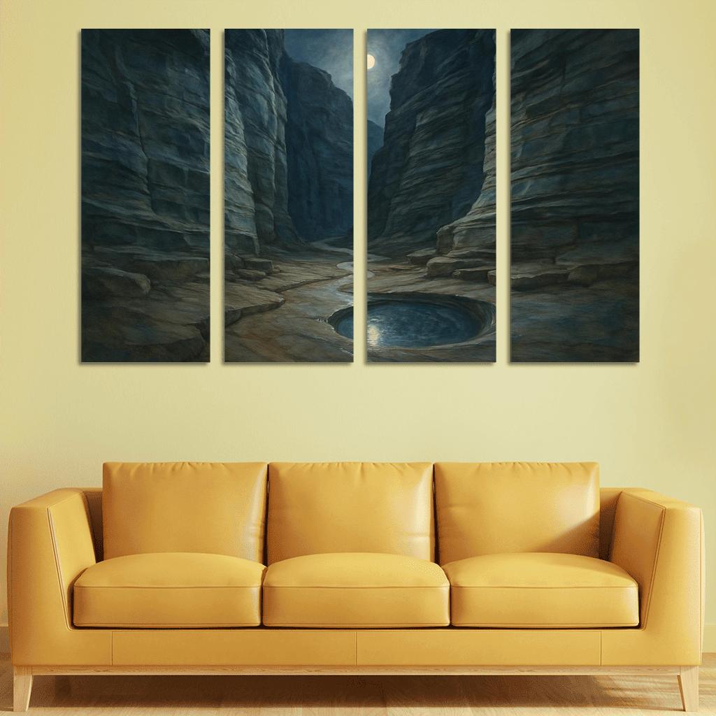 Moonlit Marble Canyon oil paintings frame