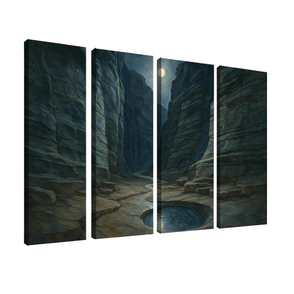 Moonlit Marble Canyon oil paintings frame