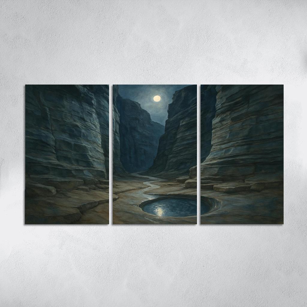 Moonlit Marble Canyon oil paintings frame
