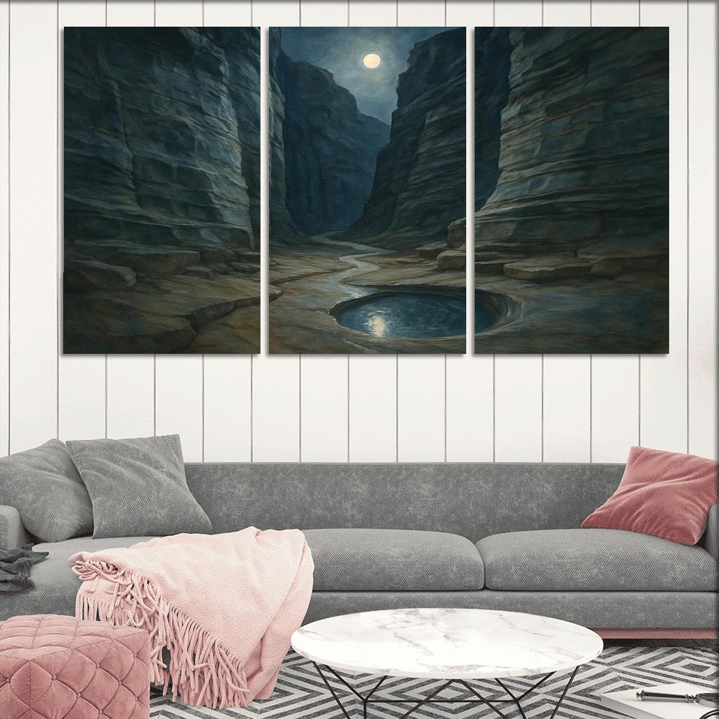 Moonlit Marble Canyon oil paintings frame