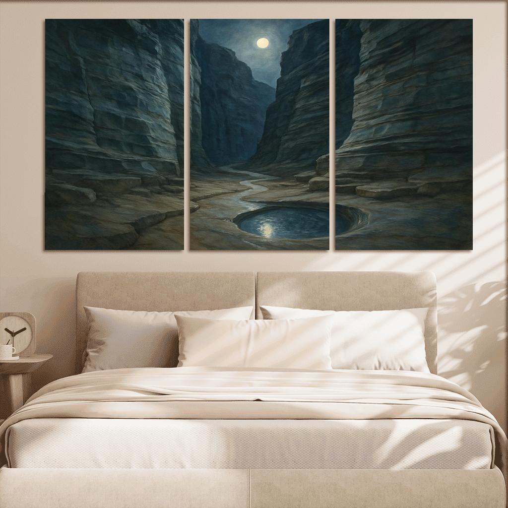Moonlit Marble Canyon oil paintings frame