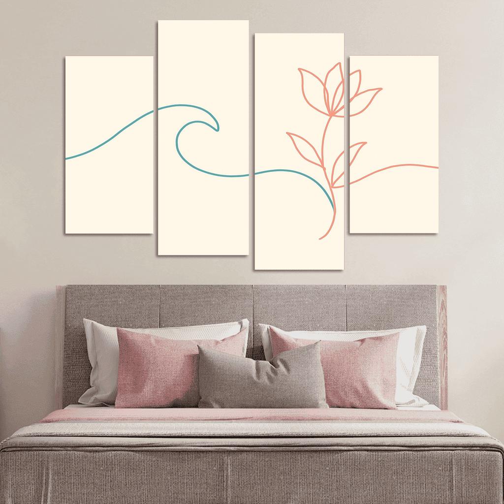 Quiet Current framed paintings