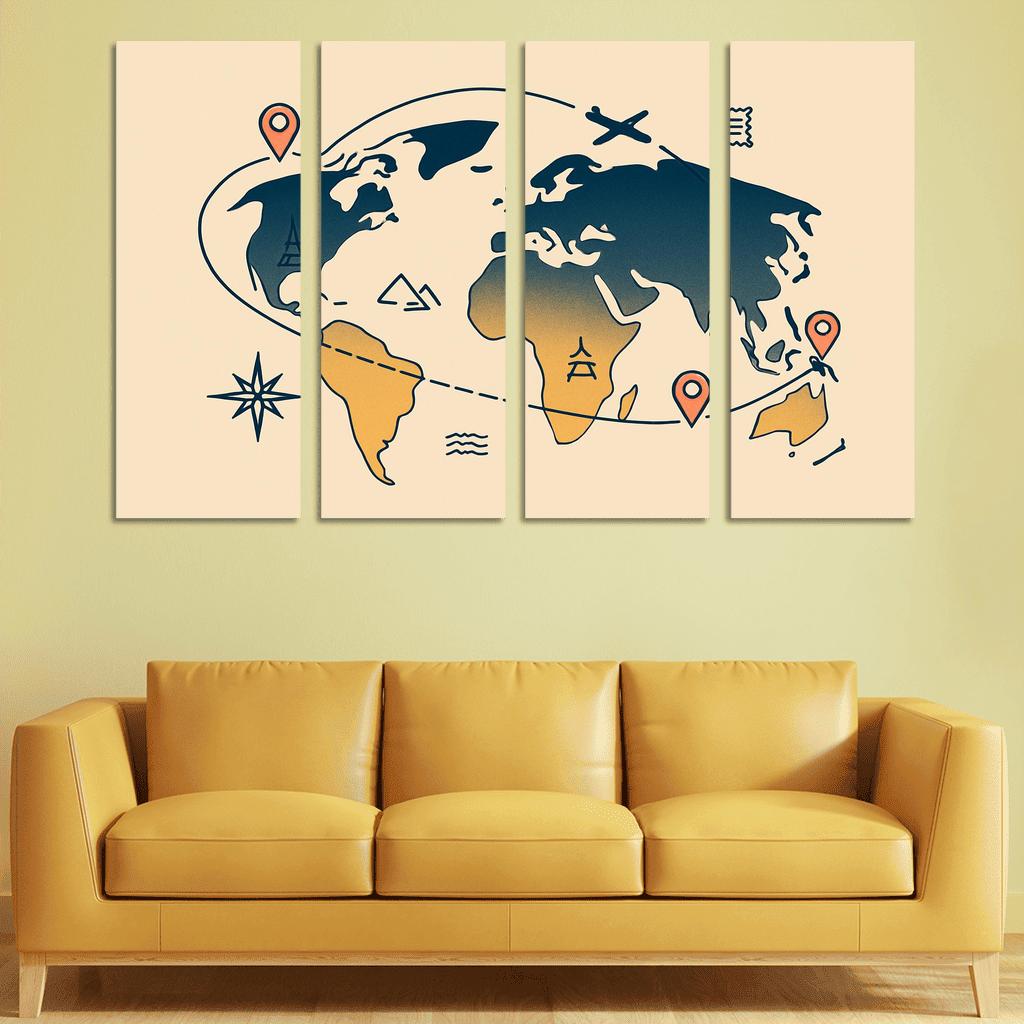 Golden Flight Currents oil paintings frame