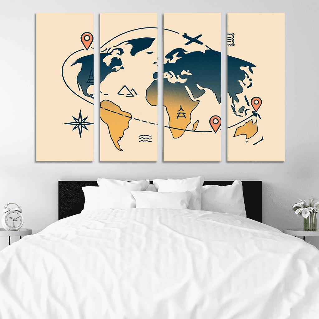 Golden Flight Currents oil paintings frame