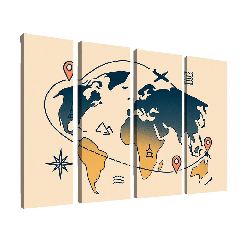 Golden Flight Currents oil paintings frame