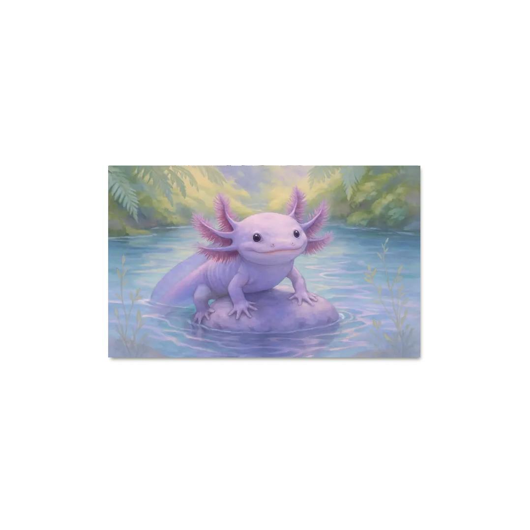 Axolotl In Crystal Spring framed paintings