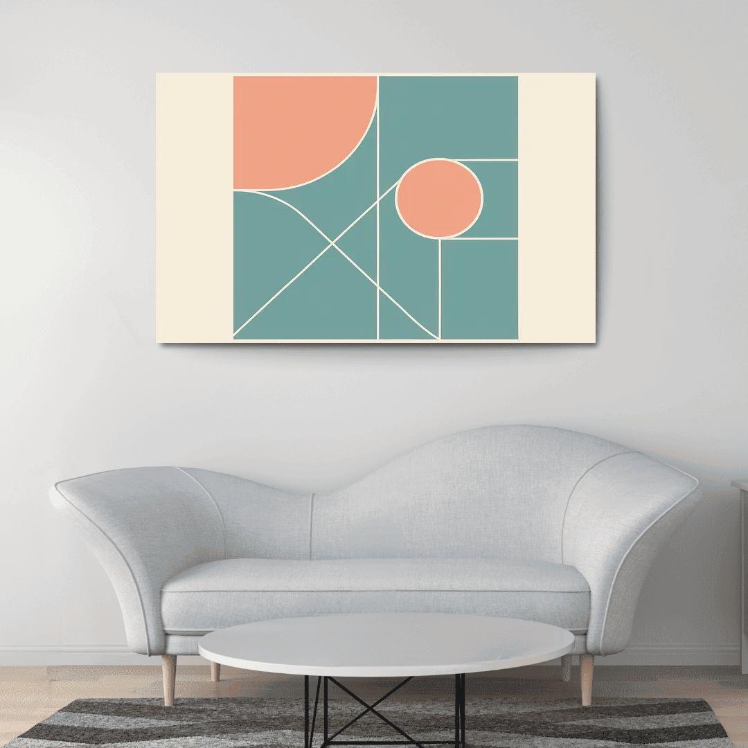 Geometric Reverie modern paintings frame