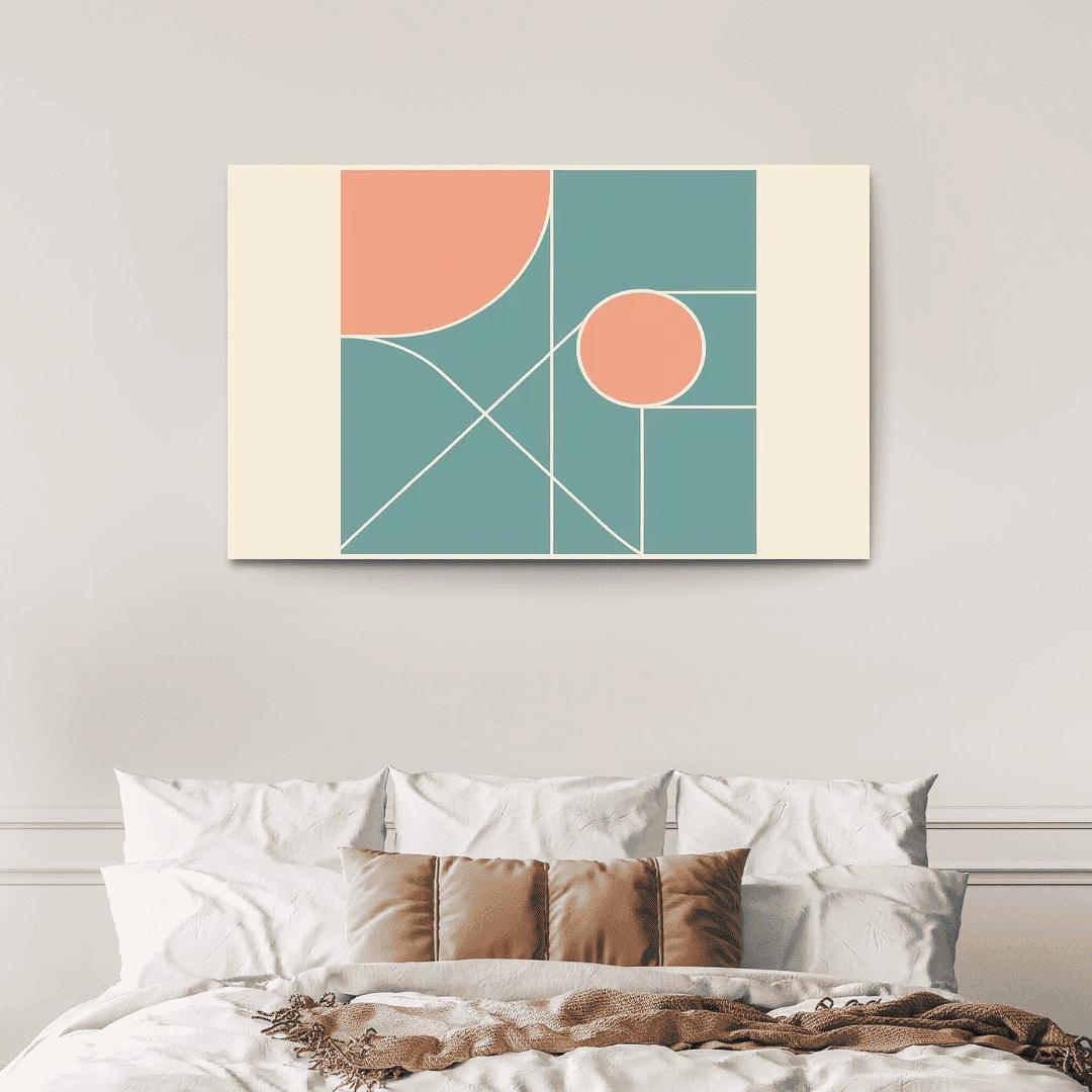 Geometric Reverie modern paintings frame