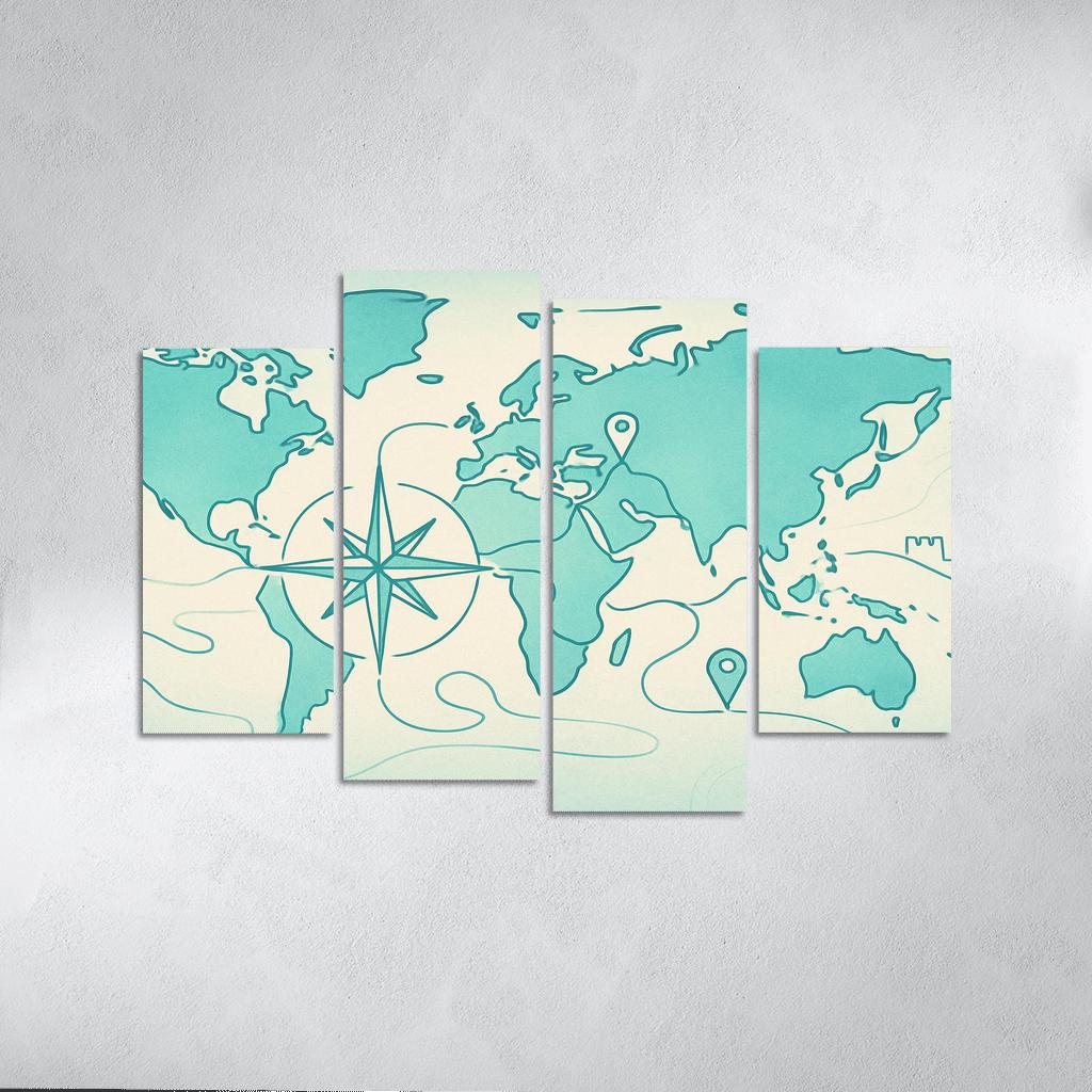 Azure Compass Voyage home decor