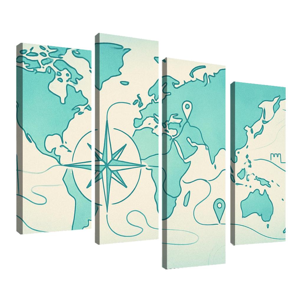 Azure Compass Voyage home decor