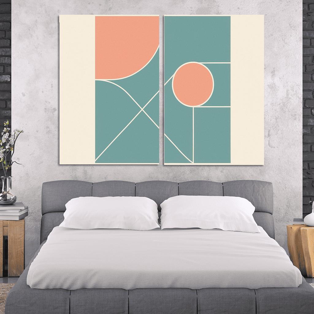 Geometric Reverie modern paintings frame