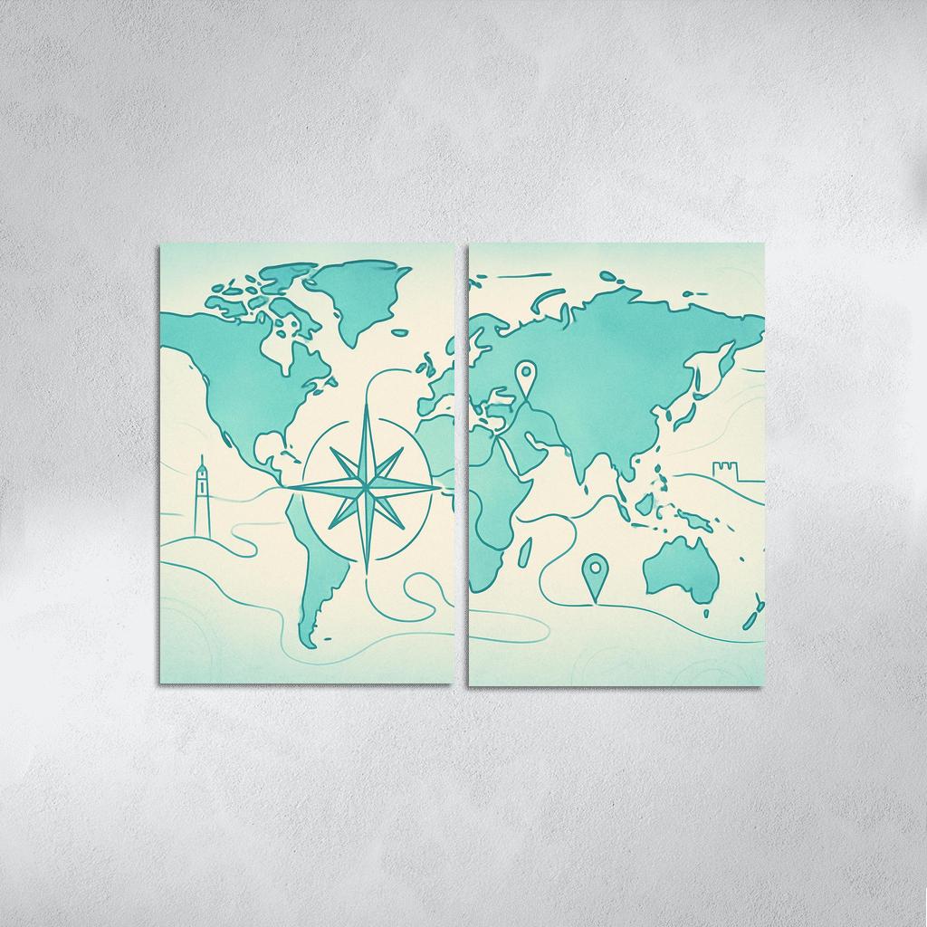 Azure Compass Voyage home decor