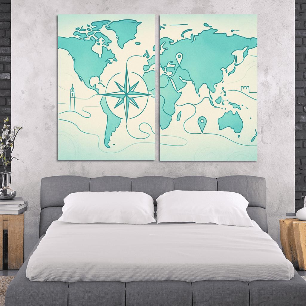 Azure Compass Voyage home decor