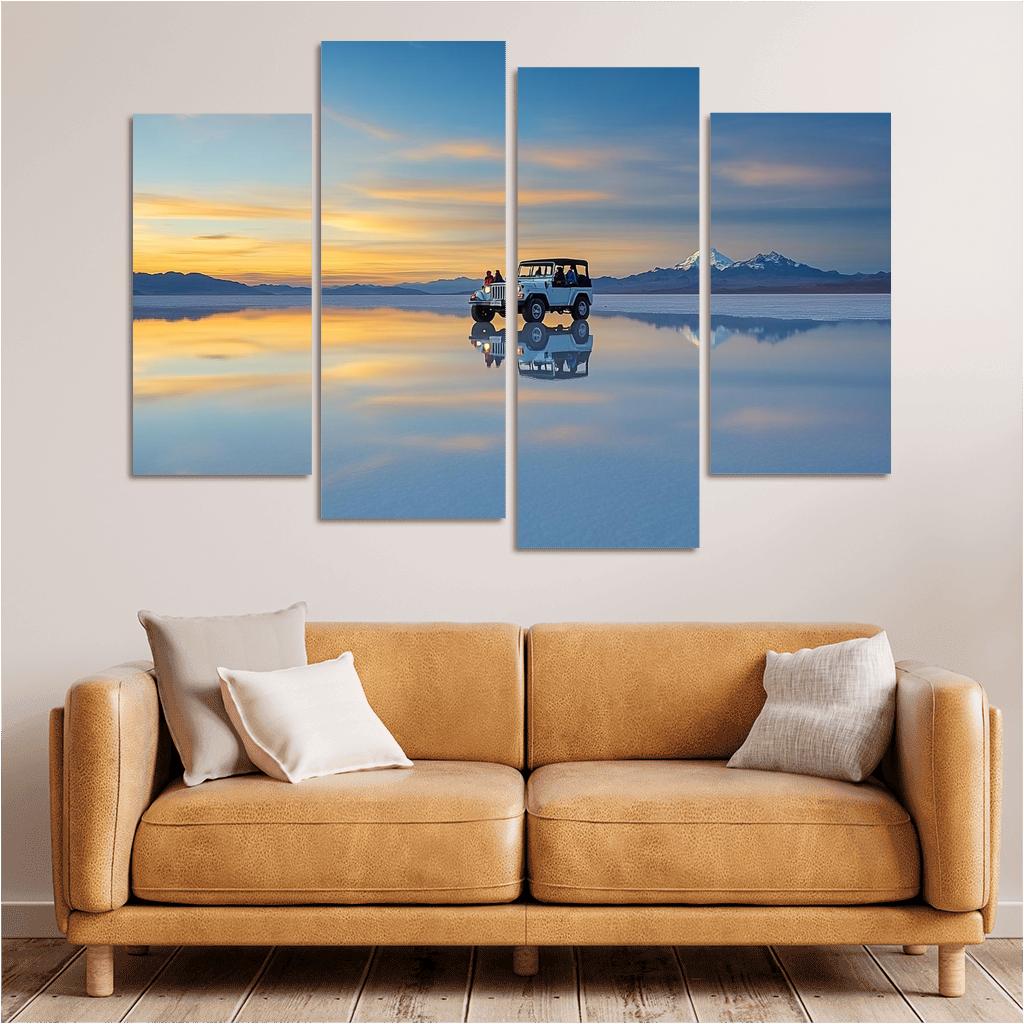 Salar De Uyuni Mirror Salt Flats oil paintings frame