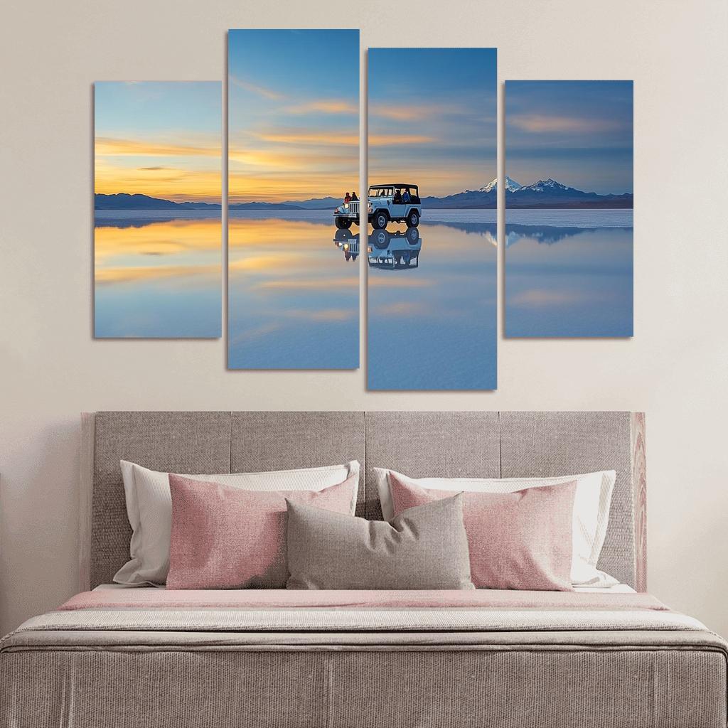 Salar De Uyuni Mirror Salt Flats oil paintings frame