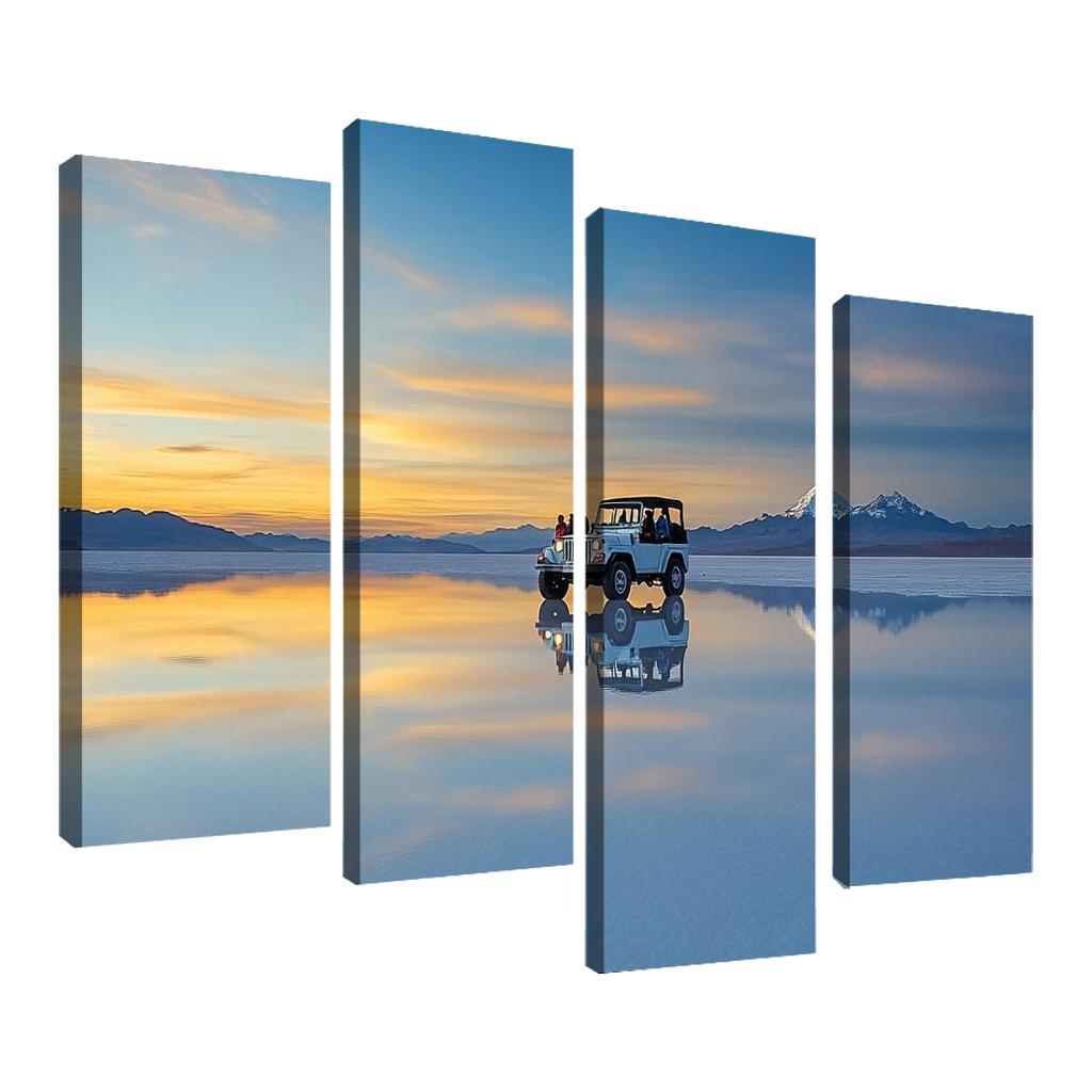 Salar De Uyuni Mirror Salt Flats oil paintings frame