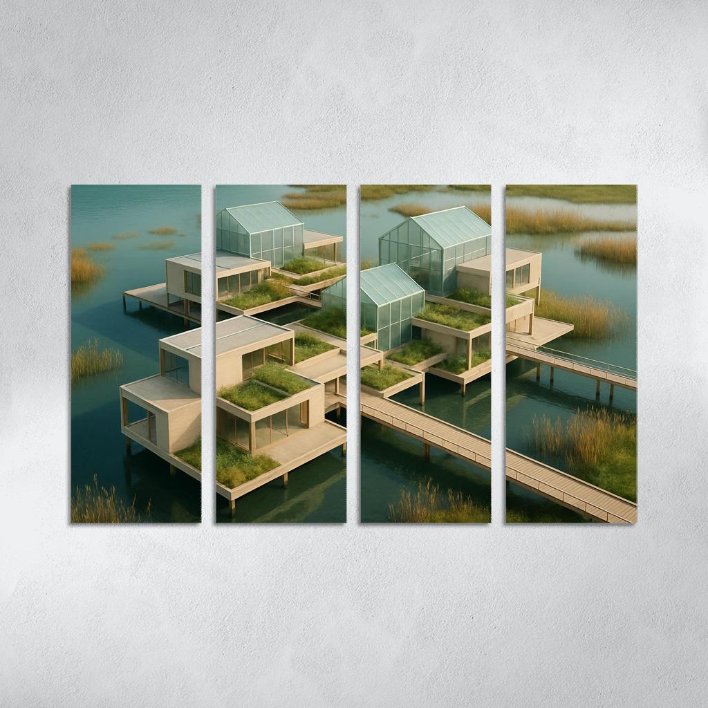 Amphibious Terraced Conservatory wall art