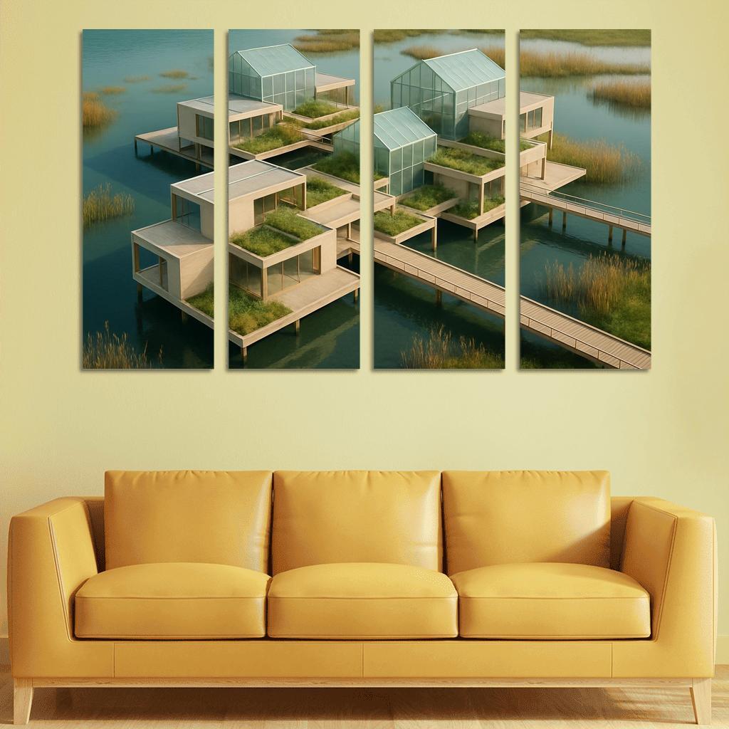 Amphibious Terraced Conservatory wall art