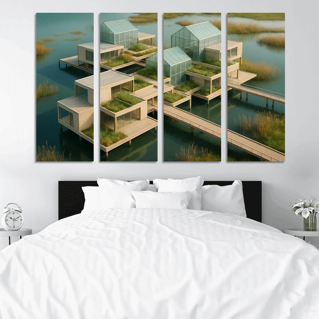 Amphibious Terraced Conservatory wall art