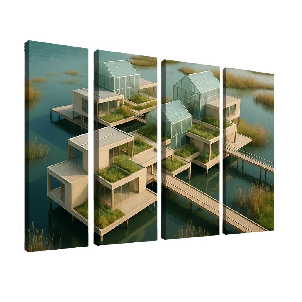 Amphibious Terraced Conservatory wall art