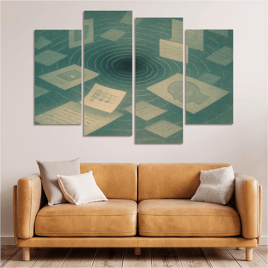 Resonant Archive Of Echoes canvas paintings frame