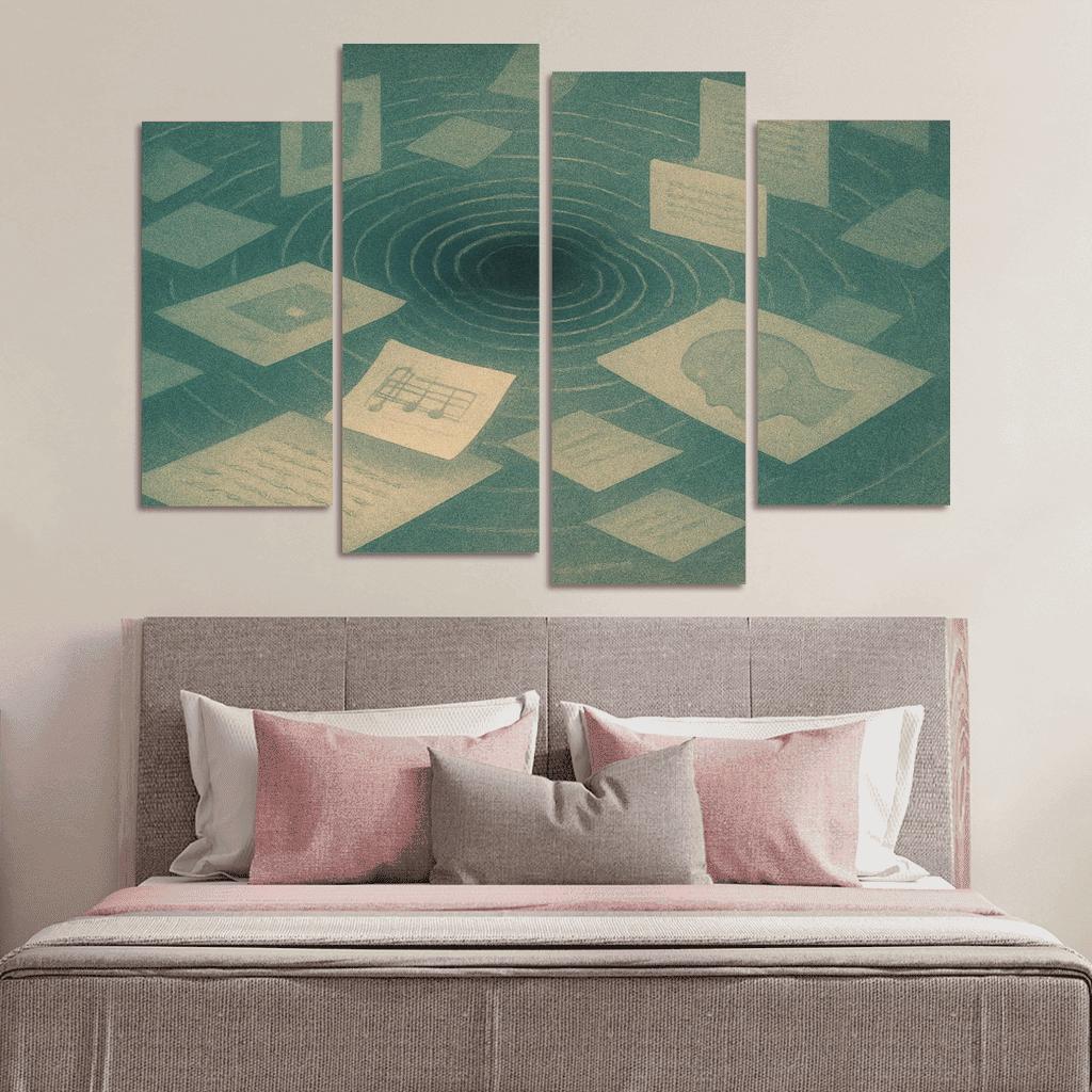 Resonant Archive Of Echoes canvas paintings frame