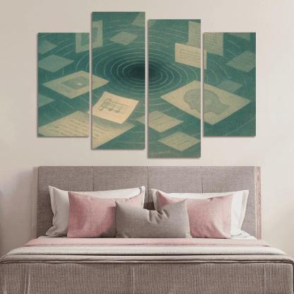 Resonant Archive Of Echoes canvas paintings frame