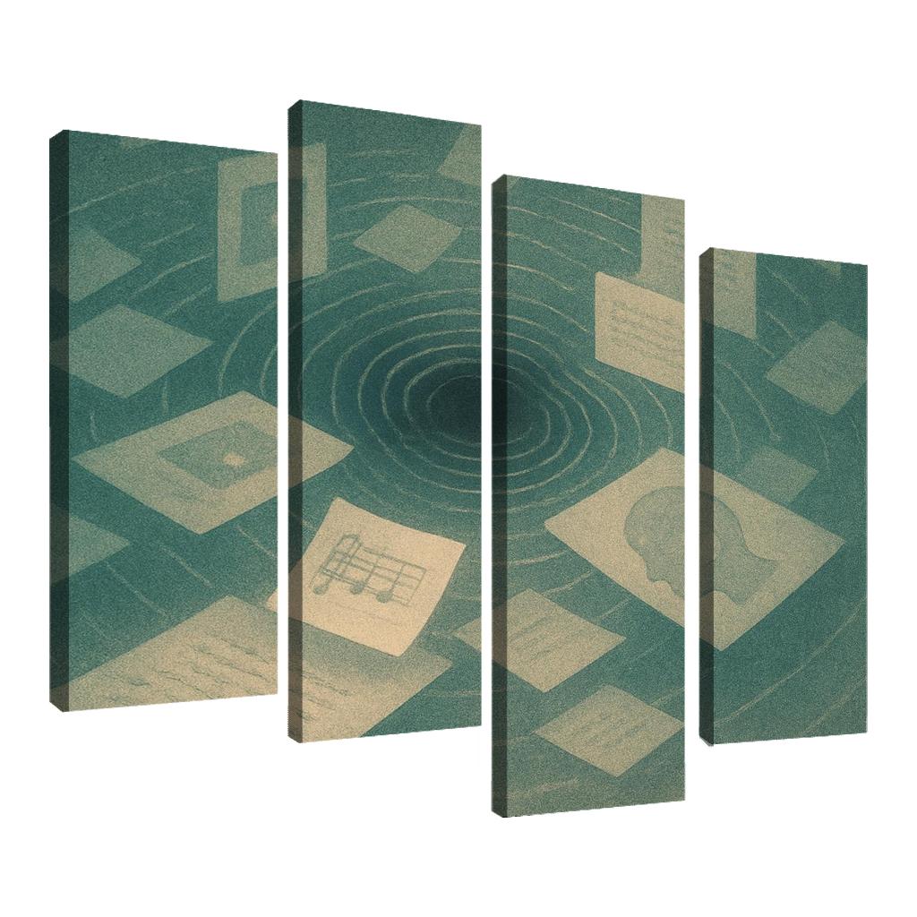 Resonant Archive Of Echoes canvas paintings frame