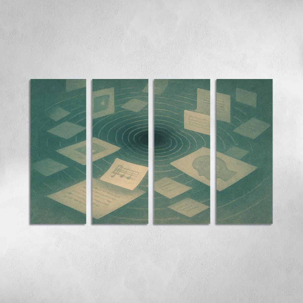 Resonant Archive Of Echoes canvas paintings frame