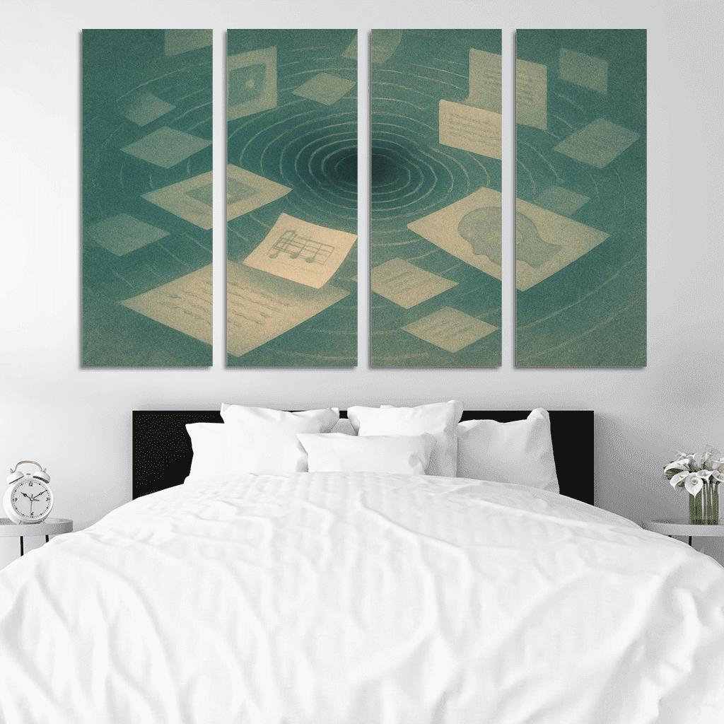 Resonant Archive Of Echoes canvas paintings frame