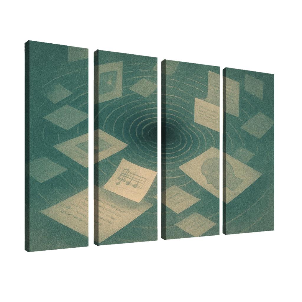 Resonant Archive Of Echoes canvas paintings frame