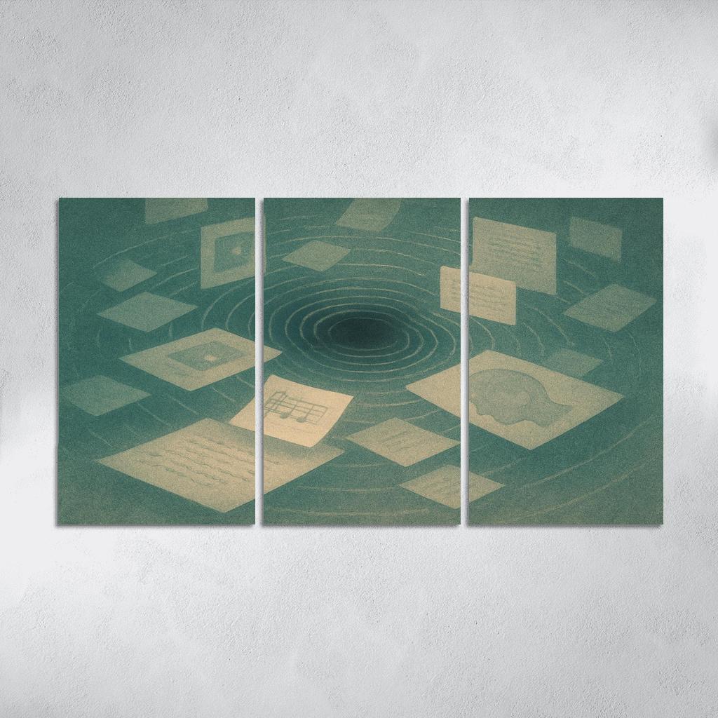 Resonant Archive Of Echoes canvas paintings frame