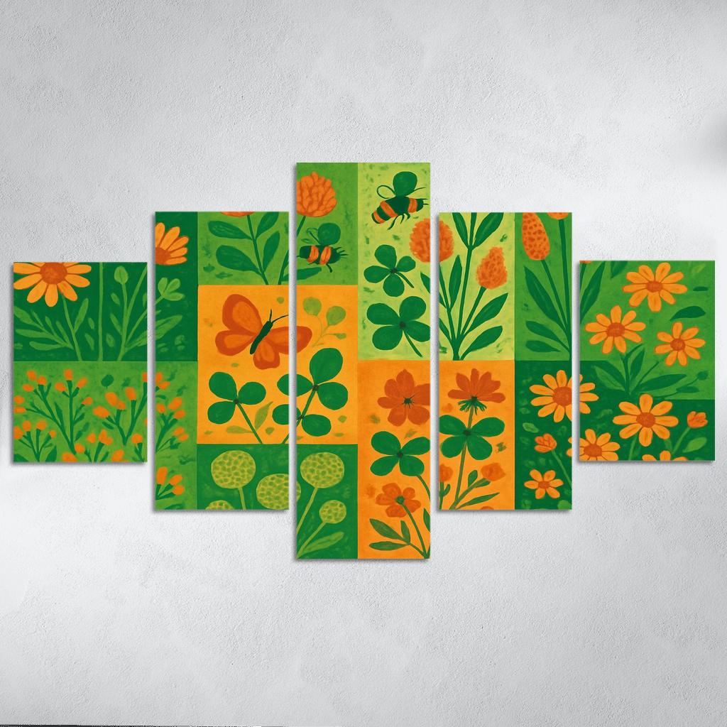 Pollinators Patchwork one-piece frames