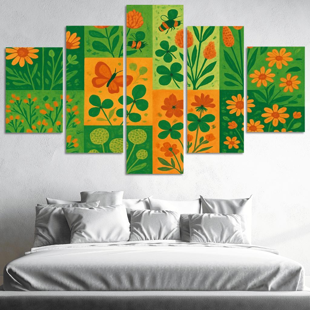 Pollinators Patchwork one-piece frames